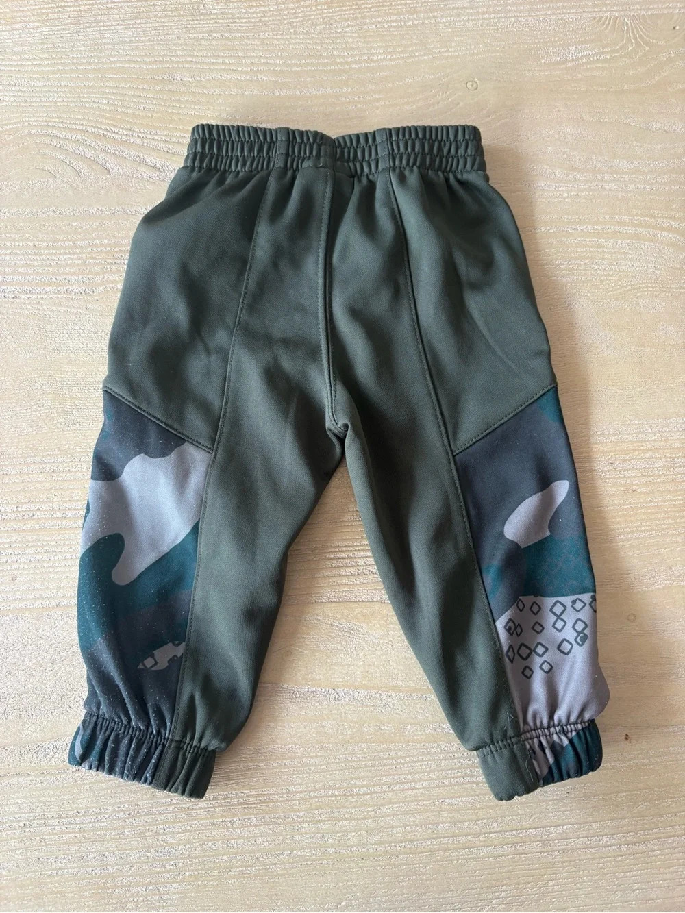 Nike Toddler Boys Olive Green Camo Panel Joggers Size 12M